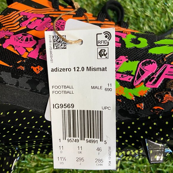 Adidas adizero 12.0 Mismatch Football Cleats IG9569 Men Size 11.5 NEW main image 6
